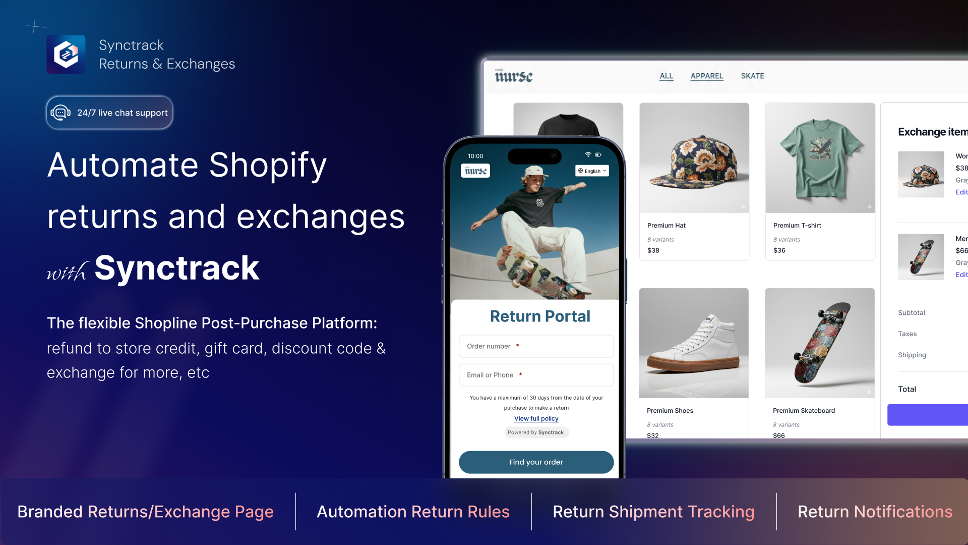 Automate returns & exchanges, support EU withdrawal 2023/2673