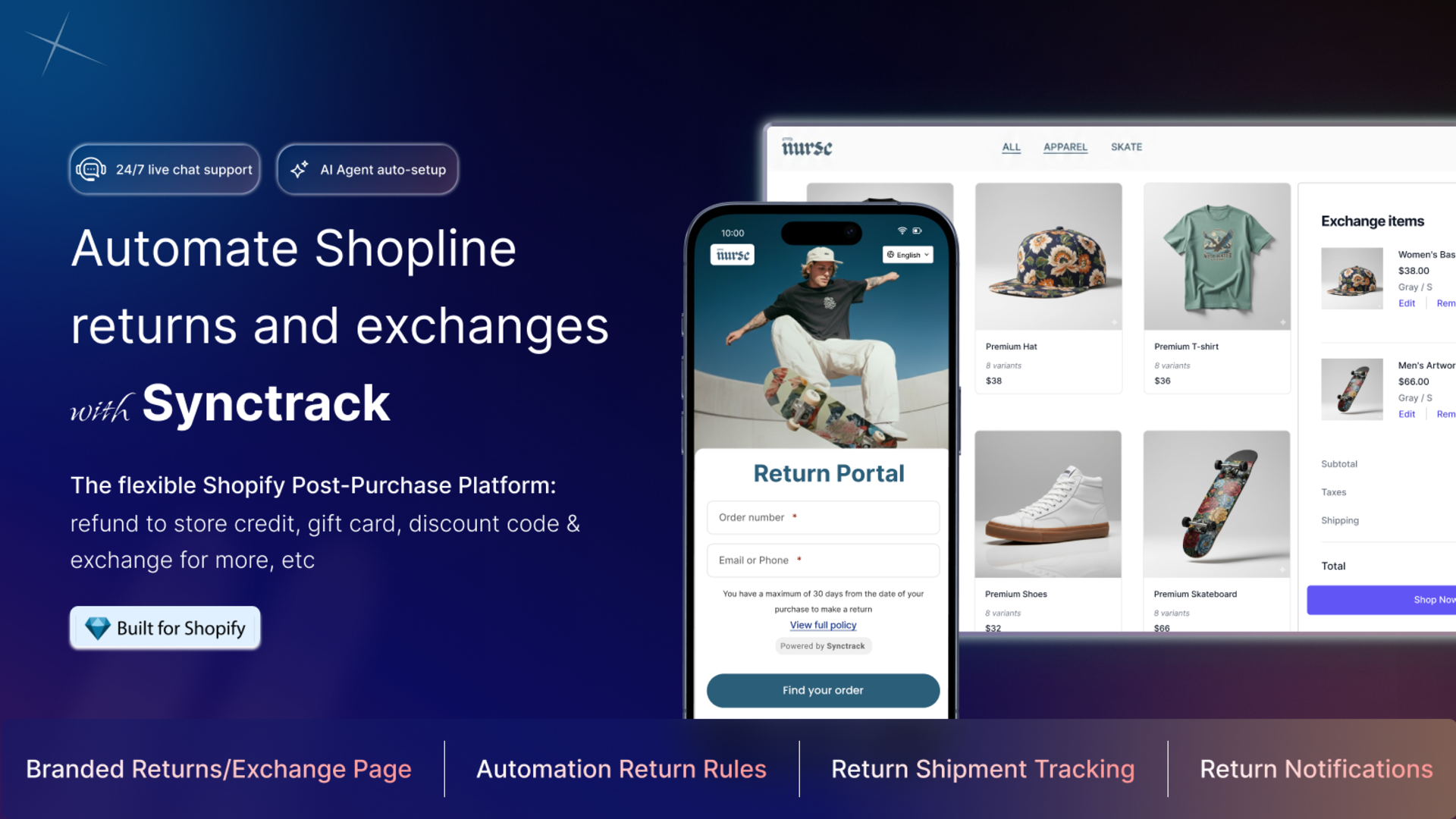 Automate returns & exchanges, support EU withdrawal 2023/2673