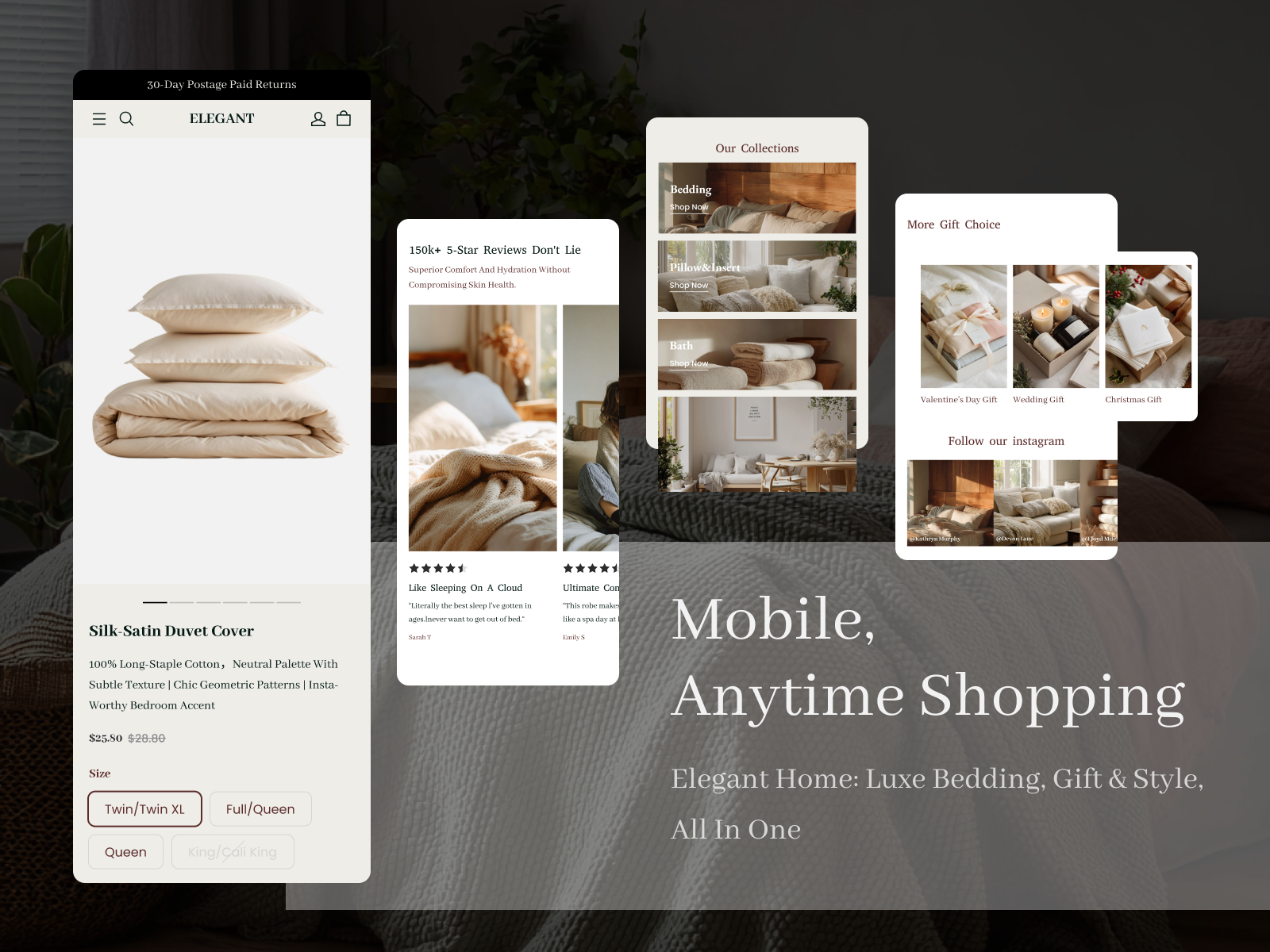 奢华寝居与礼品，触手可得