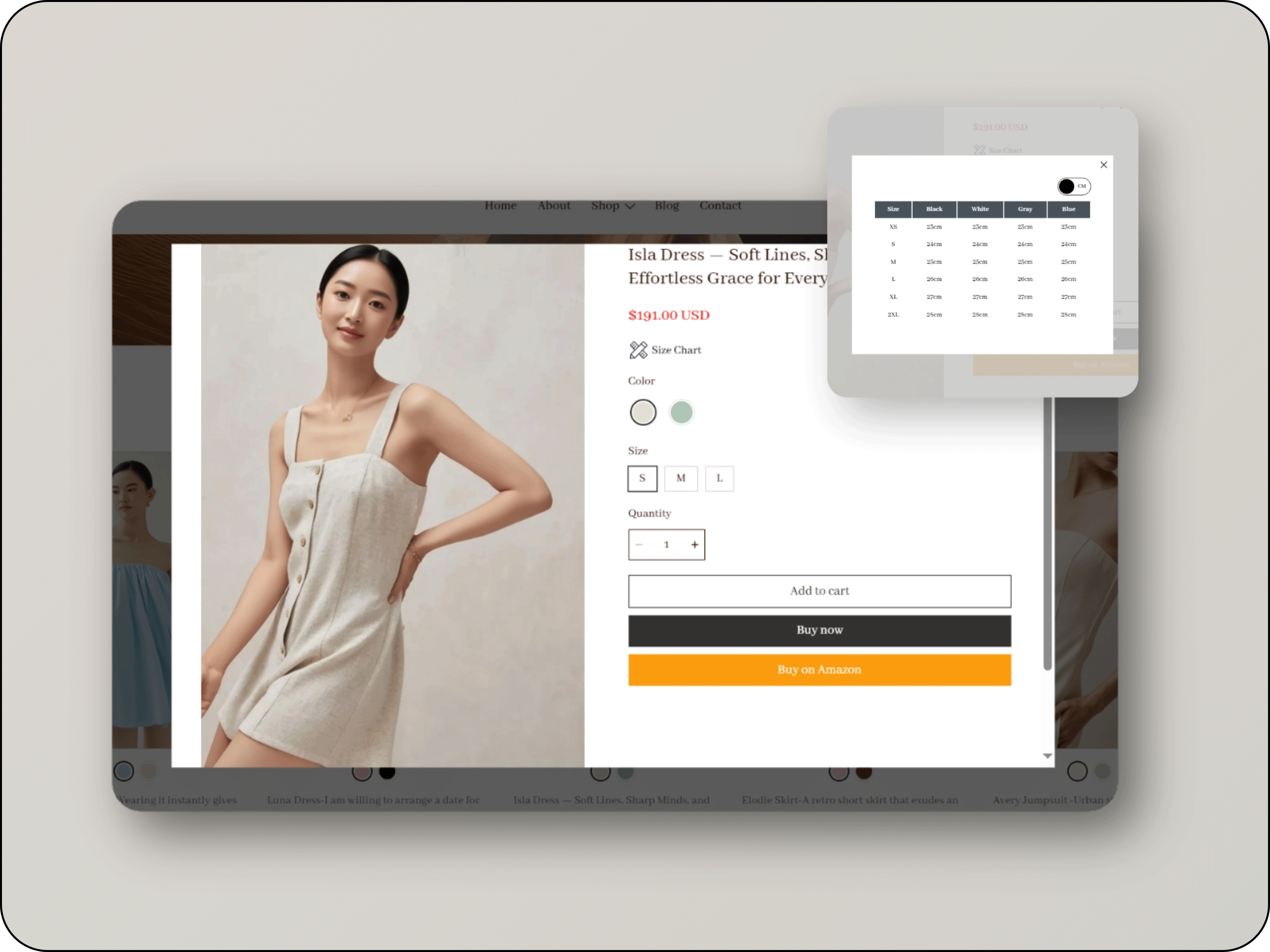 快捷加购，SKU灵活选择