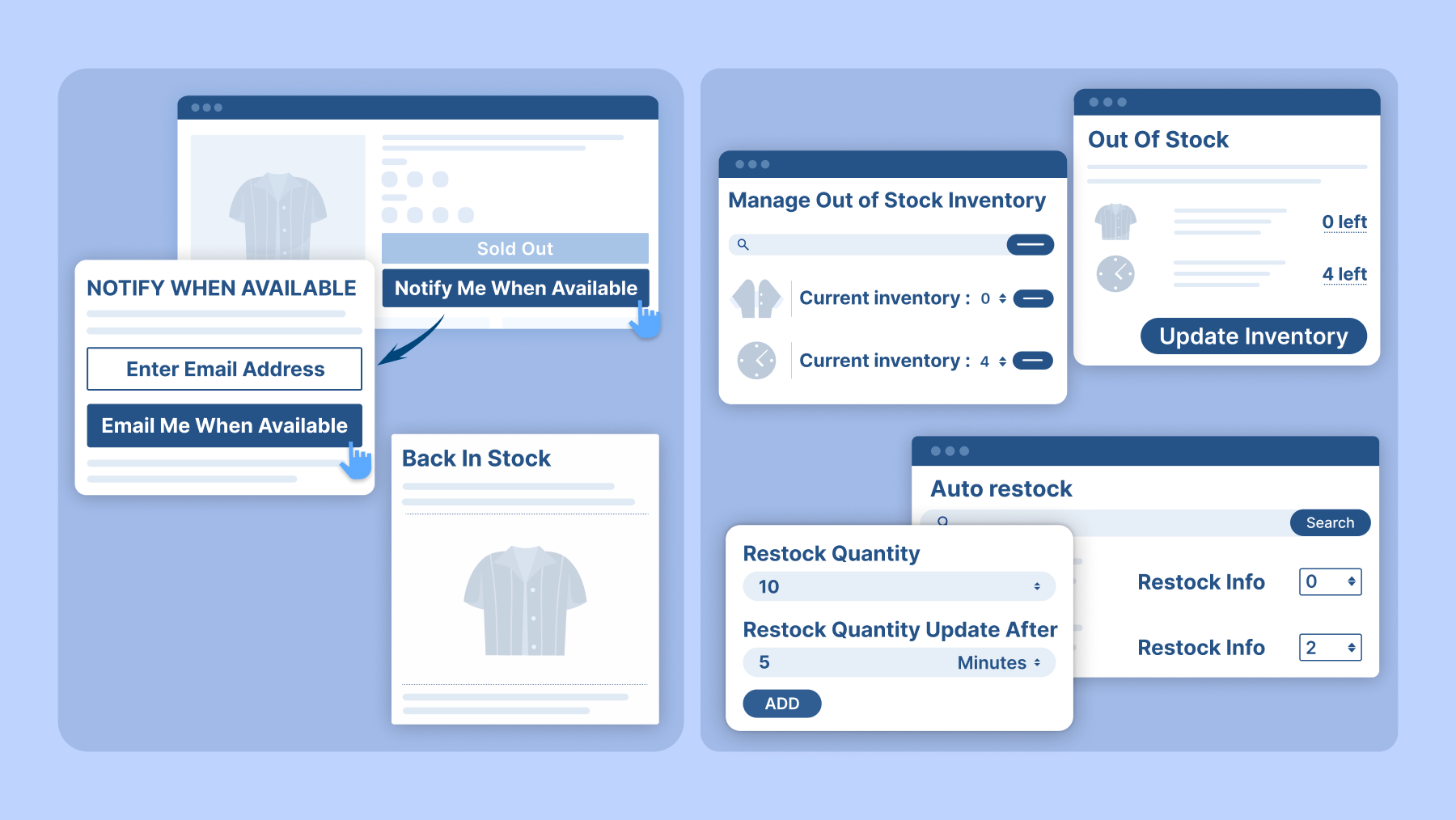 Notim: Back In Stock+Notify Me