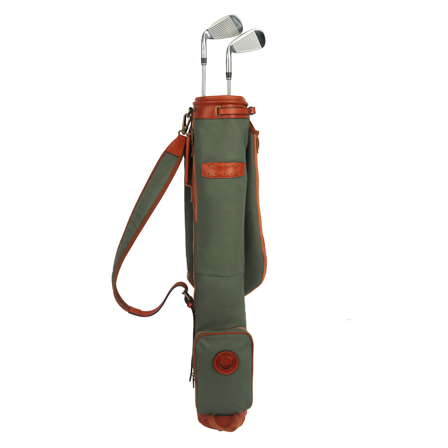 Tourbonヴィンテージ プレミアムキャンバス ゴルフクラブバッグ キャリアレザー カバー ゴルフ ガンクラブ ケース90CM 大容量 | TOURBON ヴィンテージ ゴルフ クラブケース ゴルフクラブ
