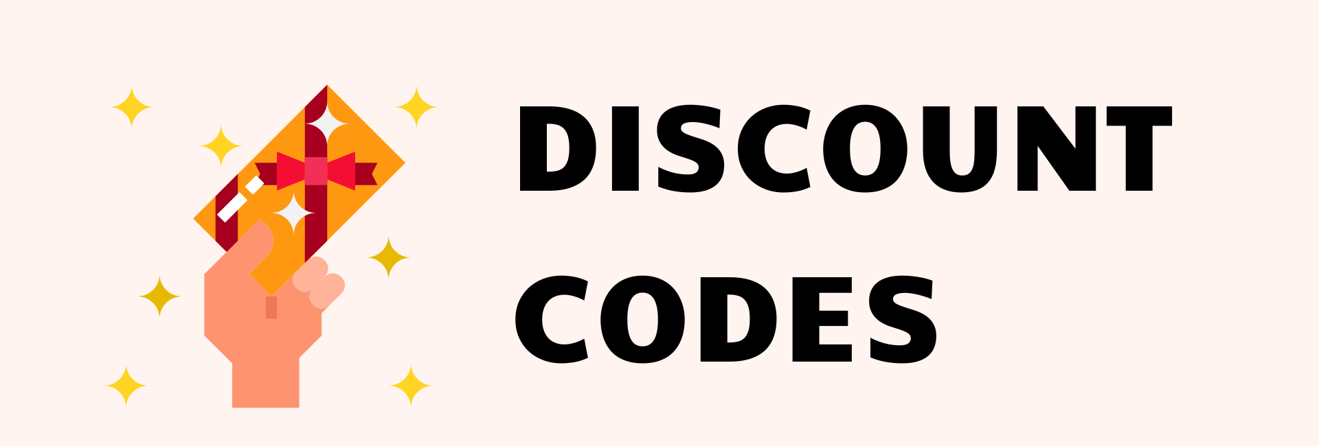 Discount Code banner