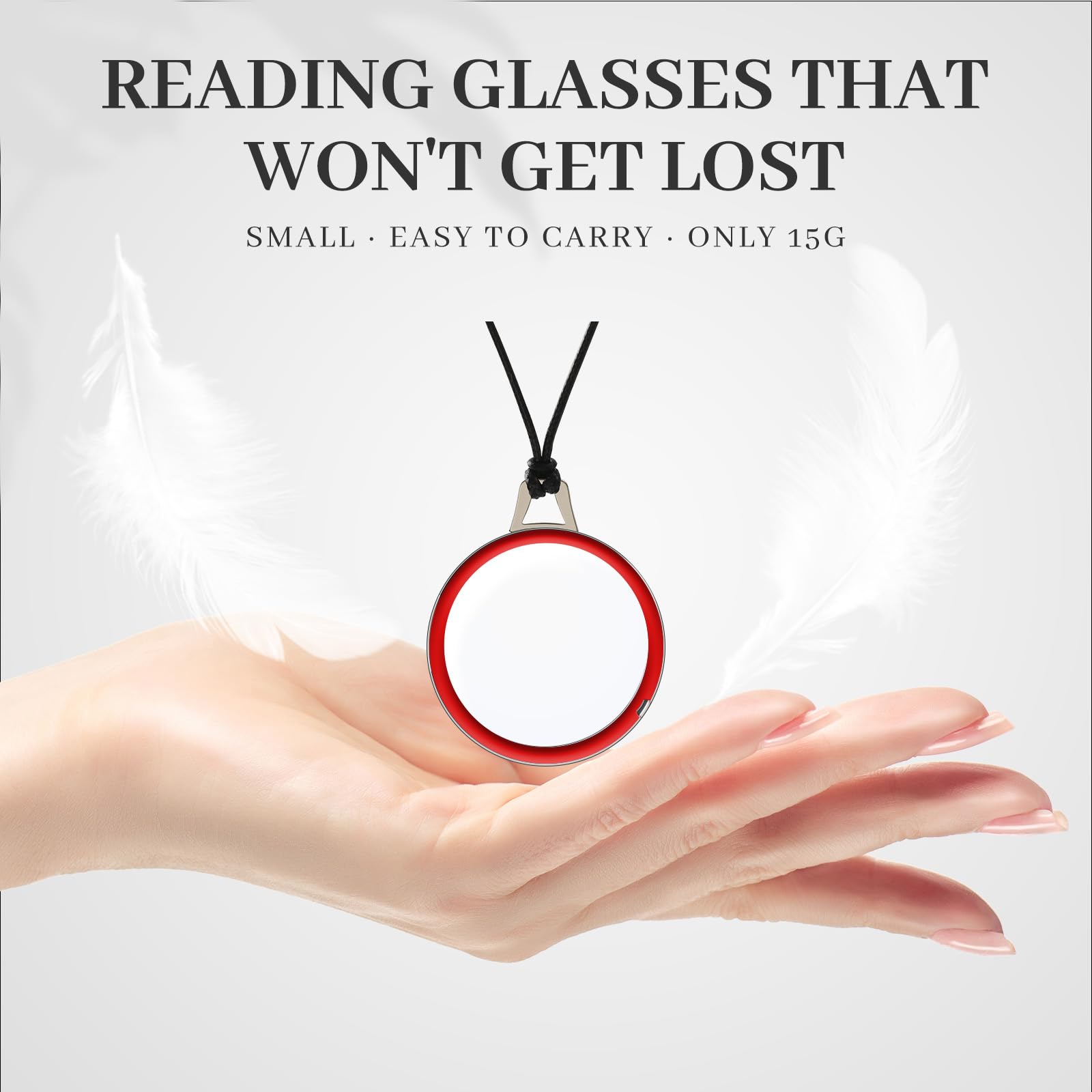 LUFF Necklace Reading Glasses Hd Portable Hanging Neck Type for Men Women