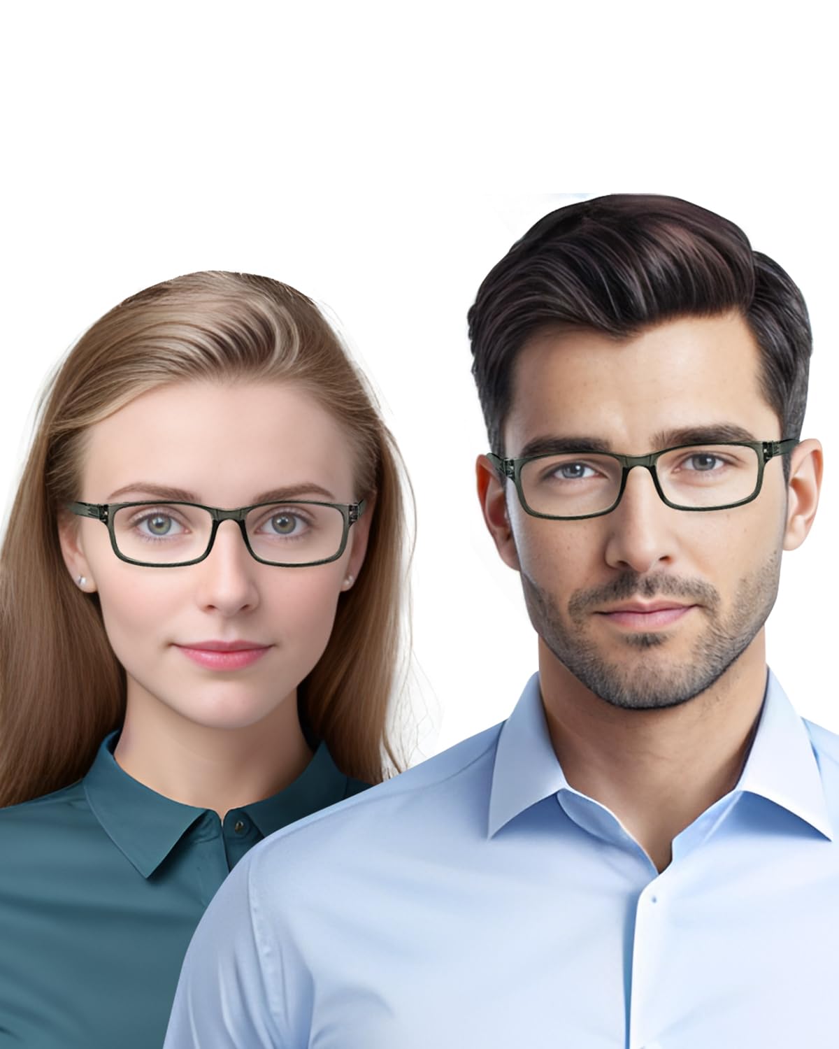 LUFF Unbreakable Reading Glasses for Women,4PCS Blue Light Blocking Reading Glasses Men,Comfortable Spring Hinge Readers