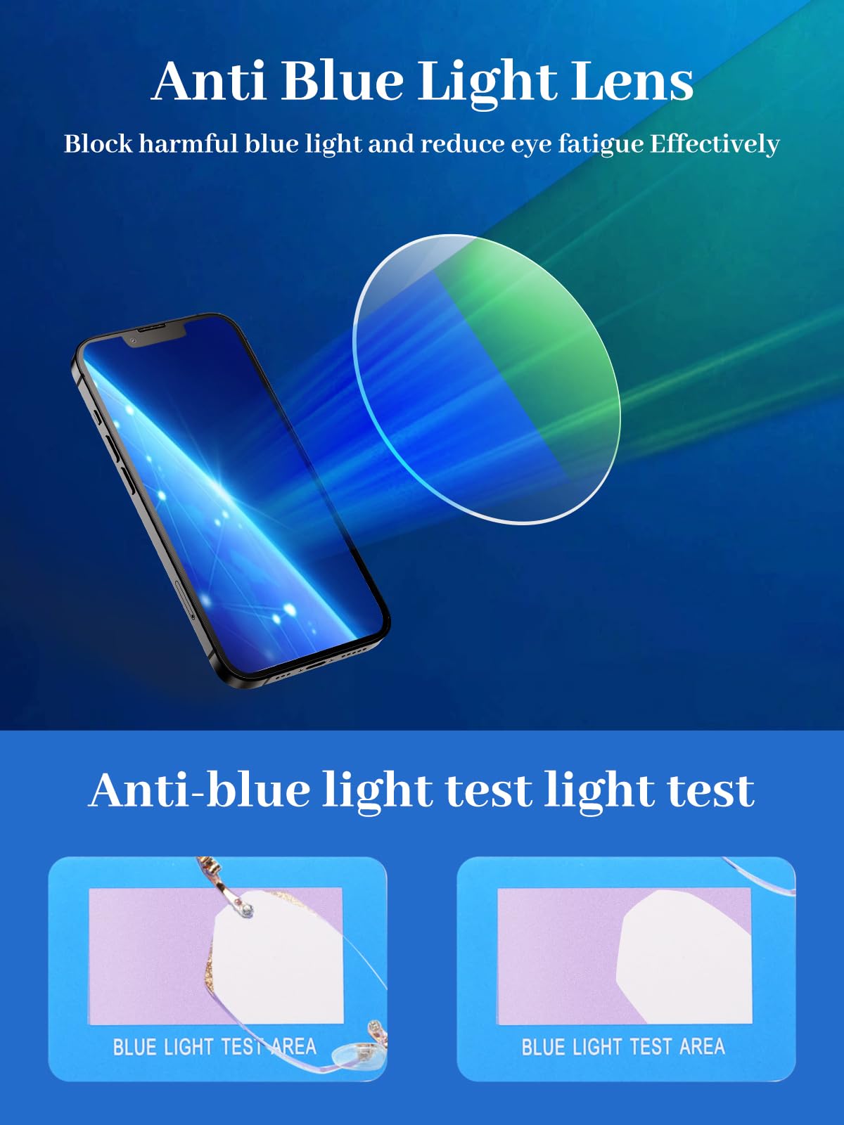 LUFF Rimless Reading Glasses for Women & Men, Lightweight Blue Light Blocking Readers, Anti-Eyestrain Computer Glasses + Case