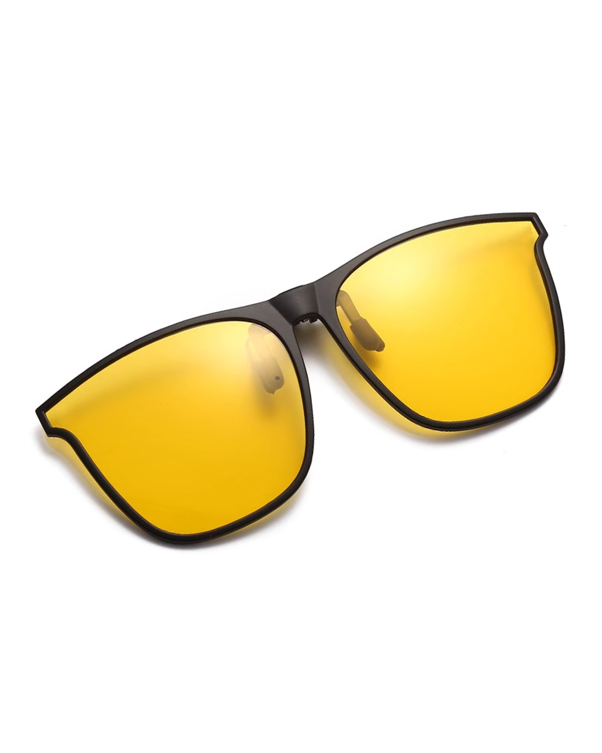 TERAISE Polarized Clip-on Sunglasses Lightweight Stylish Cat Eye Design, Large Flip Up Anti-Glare UV400 for Driving/Outdoor-TERAISE