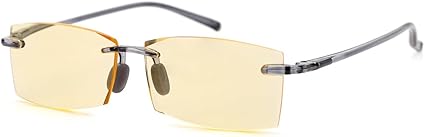 TERAISE Rimless Reading Glasses Comfortable Lightweight Frameless Reader Men Women Blue Light Blocking Computer Eyeglasses