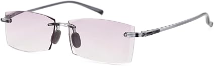 TERAISE Rimless Reading Glasses Comfortable Lightweight Frameless Reader Men Women Blue Light Blocking Computer Eyeglasses