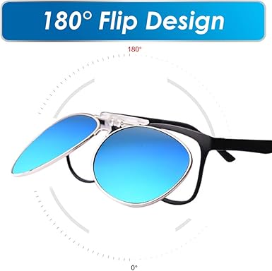 TERAISE Polarized Clip-on Sunglasses for Kids, Ultralight Sunglasses over Glasses Boys/Girls，Anti-UV400 Outdoor Play