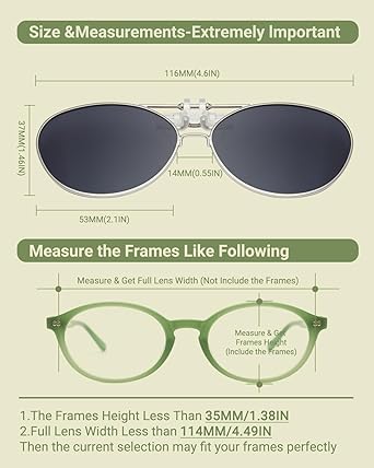 TERAISE Polarized Clip-on Sunglasses for Kids, Ultralight Sunglasses over Glasses Boys/Girls，Anti-UV400 Outdoor Play