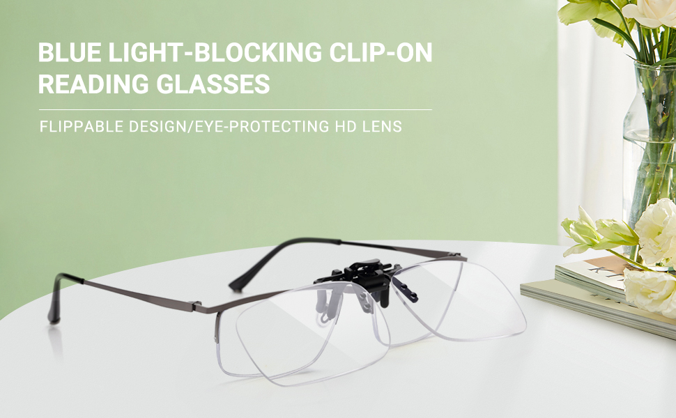 clip on reading glass with anti reflective coated magnifying clip on reading glasses 1.5 