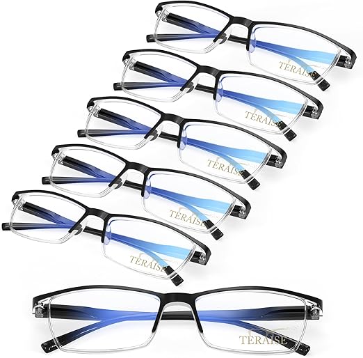 TERAISE 4PCS Fashion Anti-blue light Reading Glasses Men Women Computer Reader