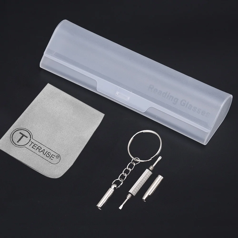 TERAISE Anti- UV Reading Glasses 4 Pairs Blue Light Blocking Reader Womens Mens