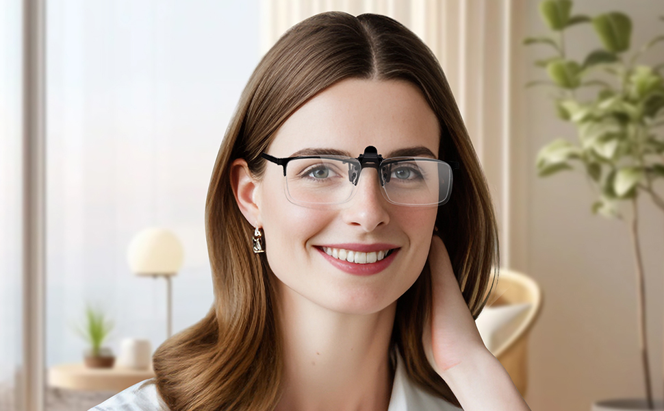 clip on readers 1.0 clip on glasses magnifier clip--on reading glasses 