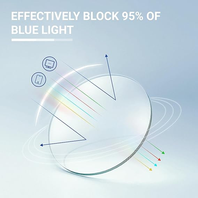 TERAISE 4-Pack Reading Glasses Blue Light Blocking Reader for Men Ultra-light