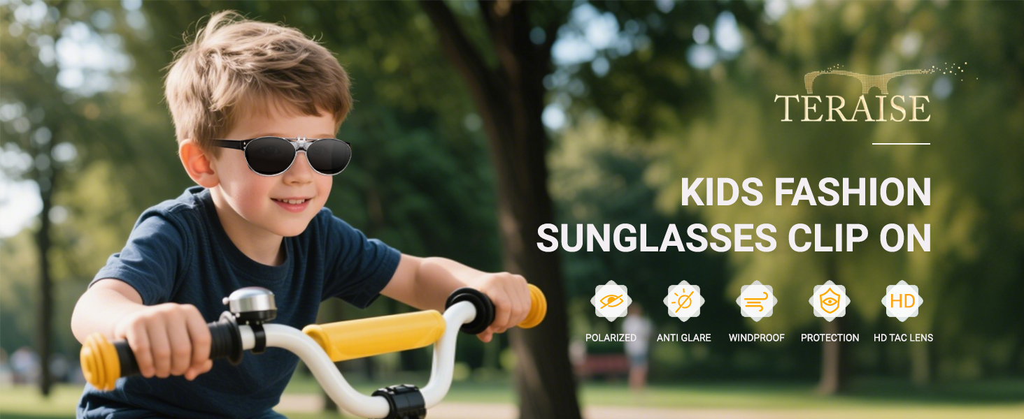 clip on sunglasses for kids over Prescription Glasses for Boys Girls