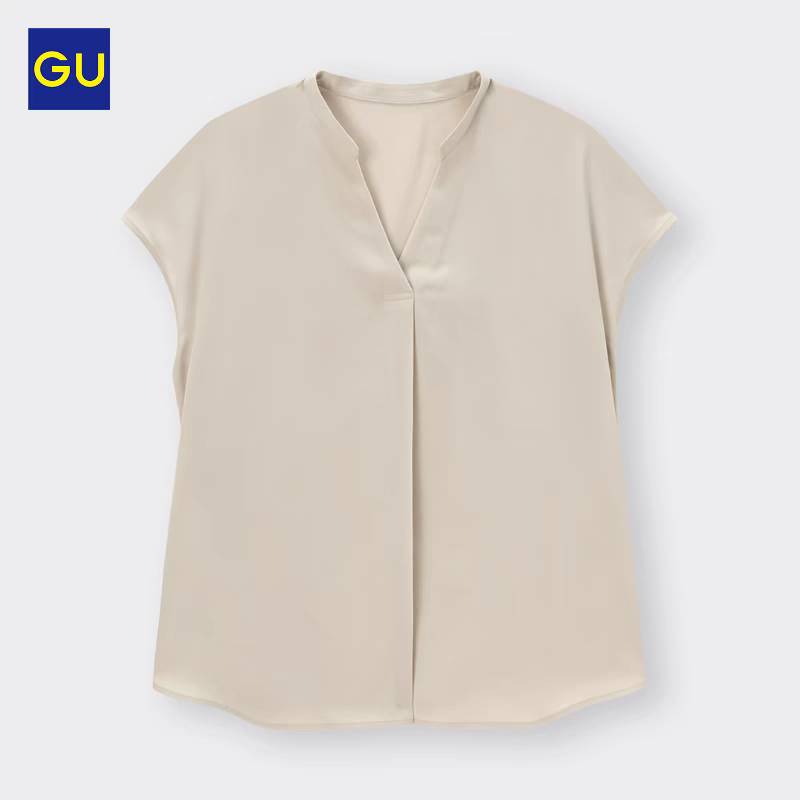 Etest short sleeve  v collar shirt