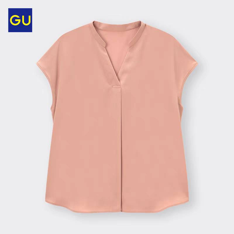 Etest short sleeve  v collar shirt