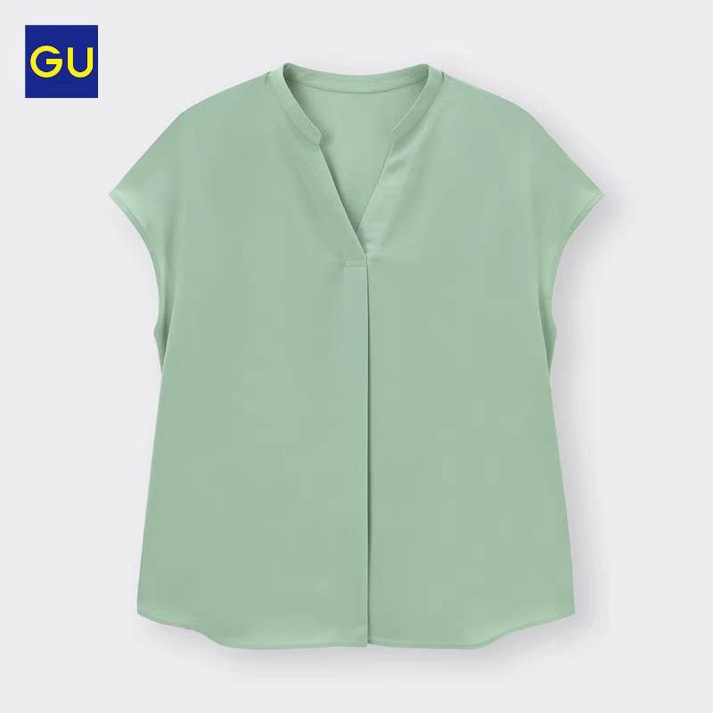 Etest short sleeve  v collar shirt