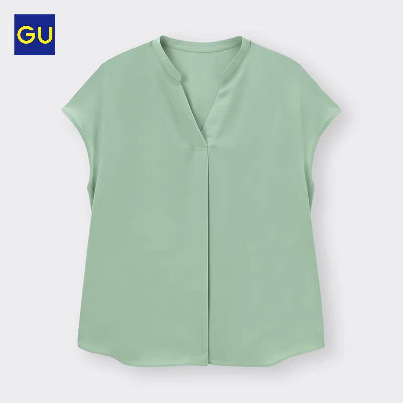 Etest short sleeve  v collar shirt