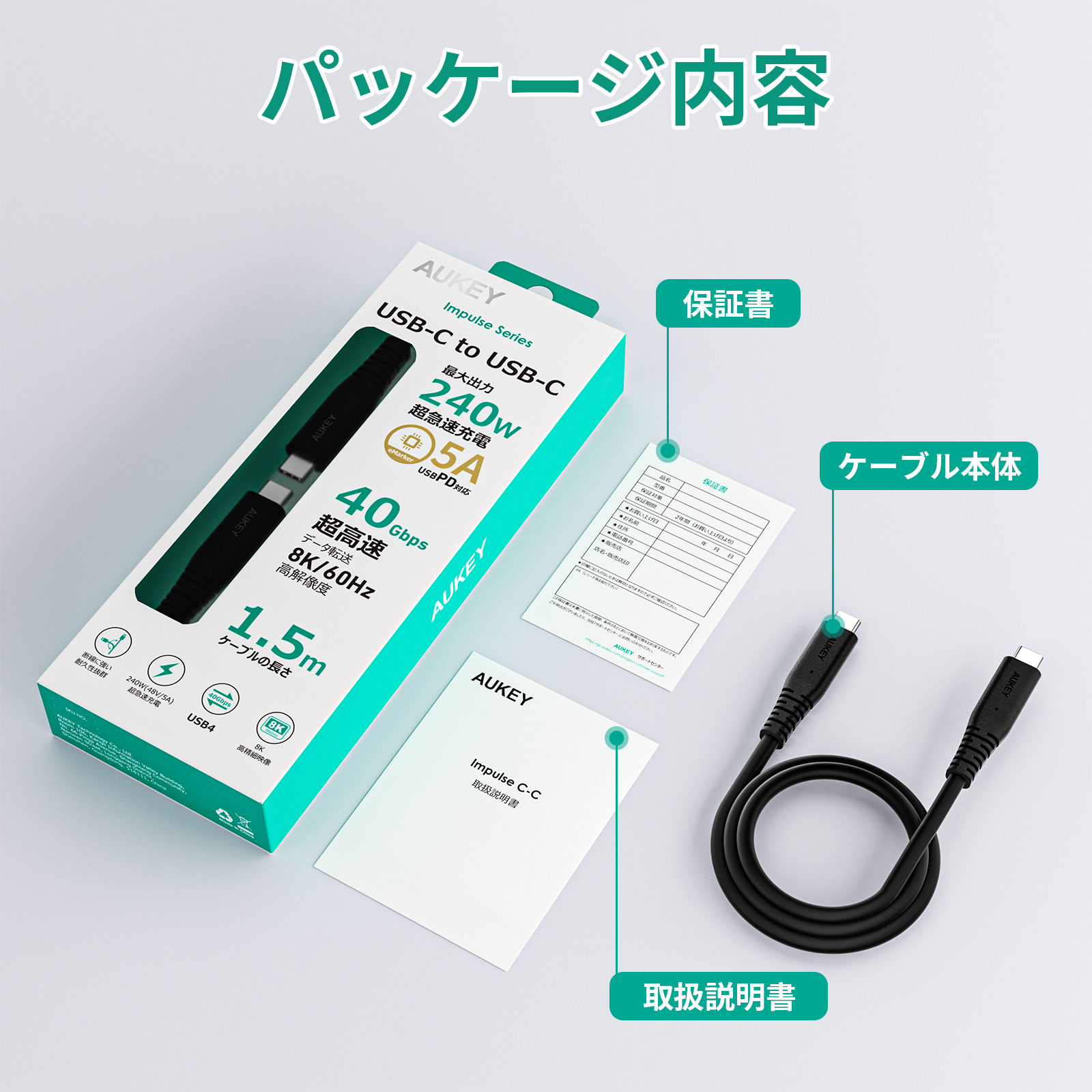 USB-C TO Cケーブル CB-CD24