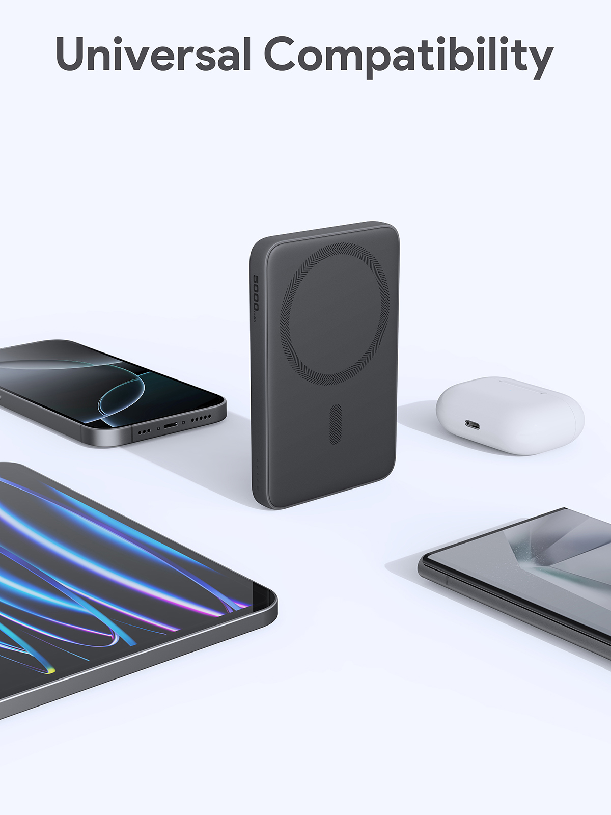 MagFusion Slim 5000mAhモバイルバッテリー PB-MS03