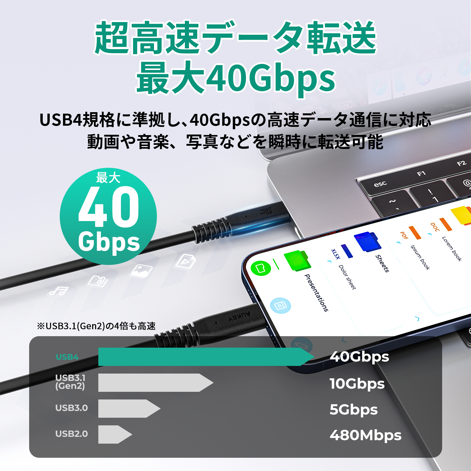 USB-C TO Cケーブル CB-CD24