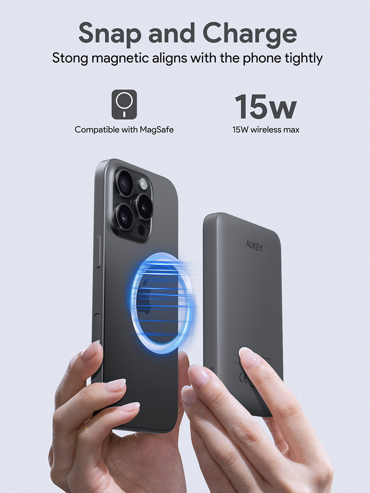 MagFusion Slim 5000mAhモバイルバッテリー PB-MS03