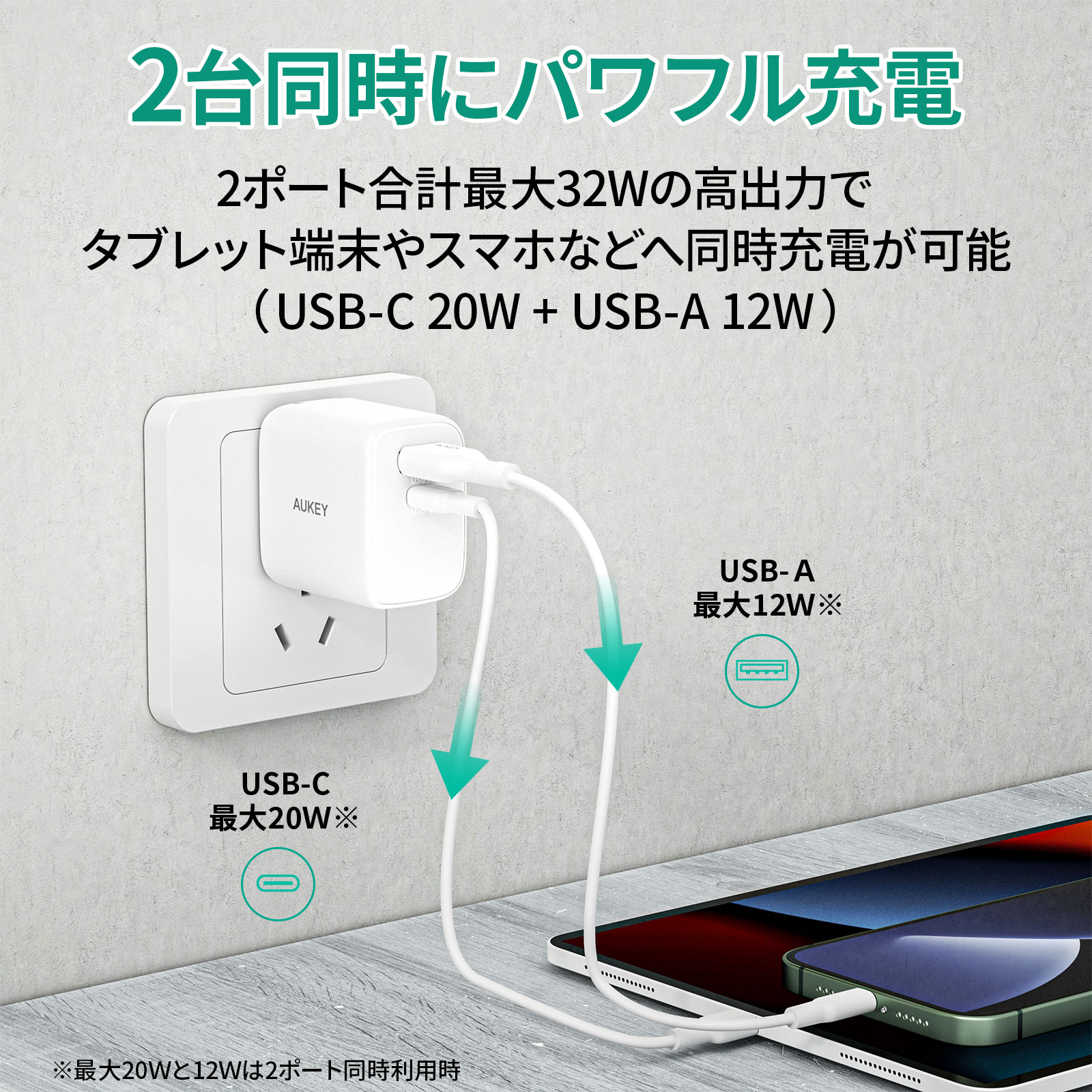 32W USB充電器 PA-F4