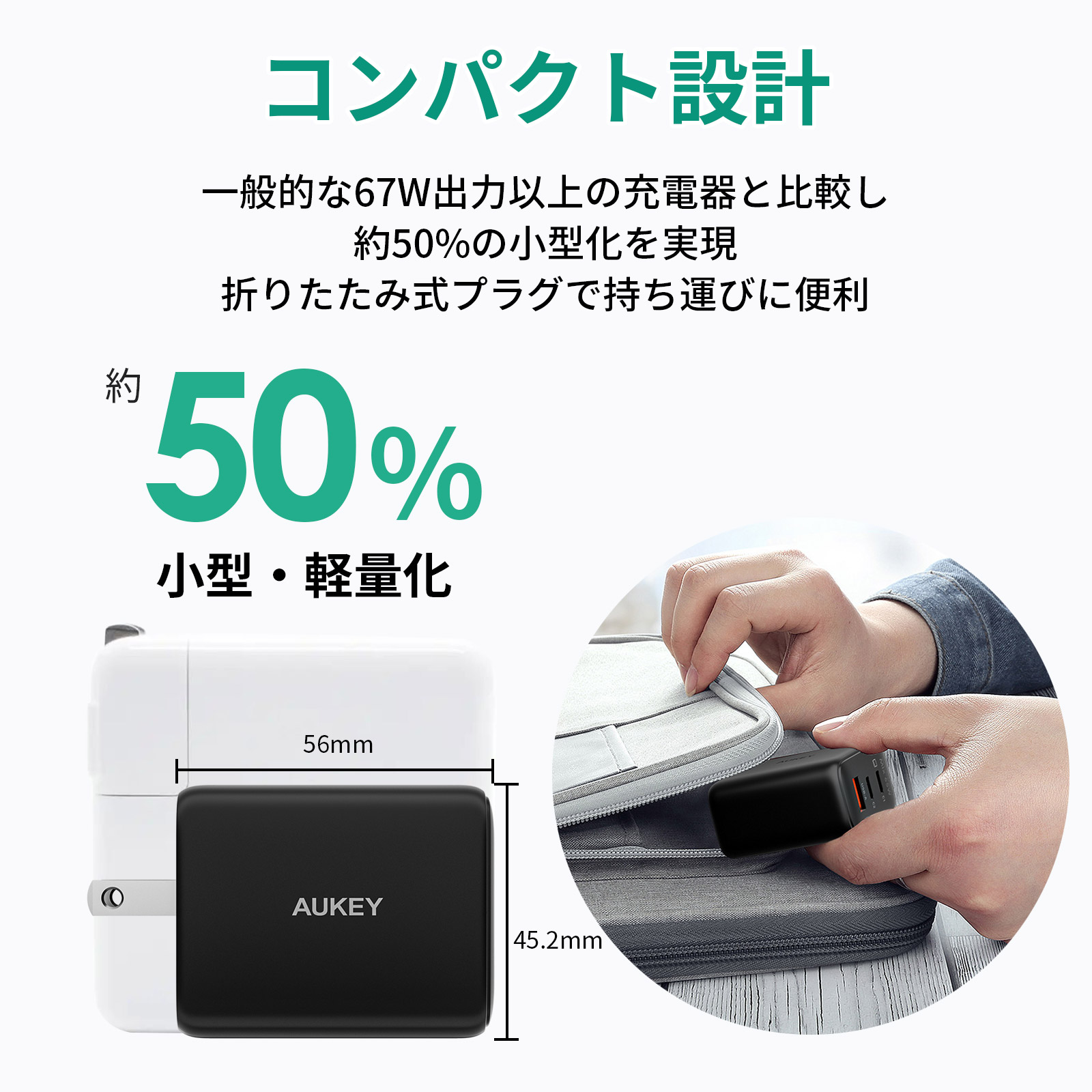 60W USB充電器 PA-B3T