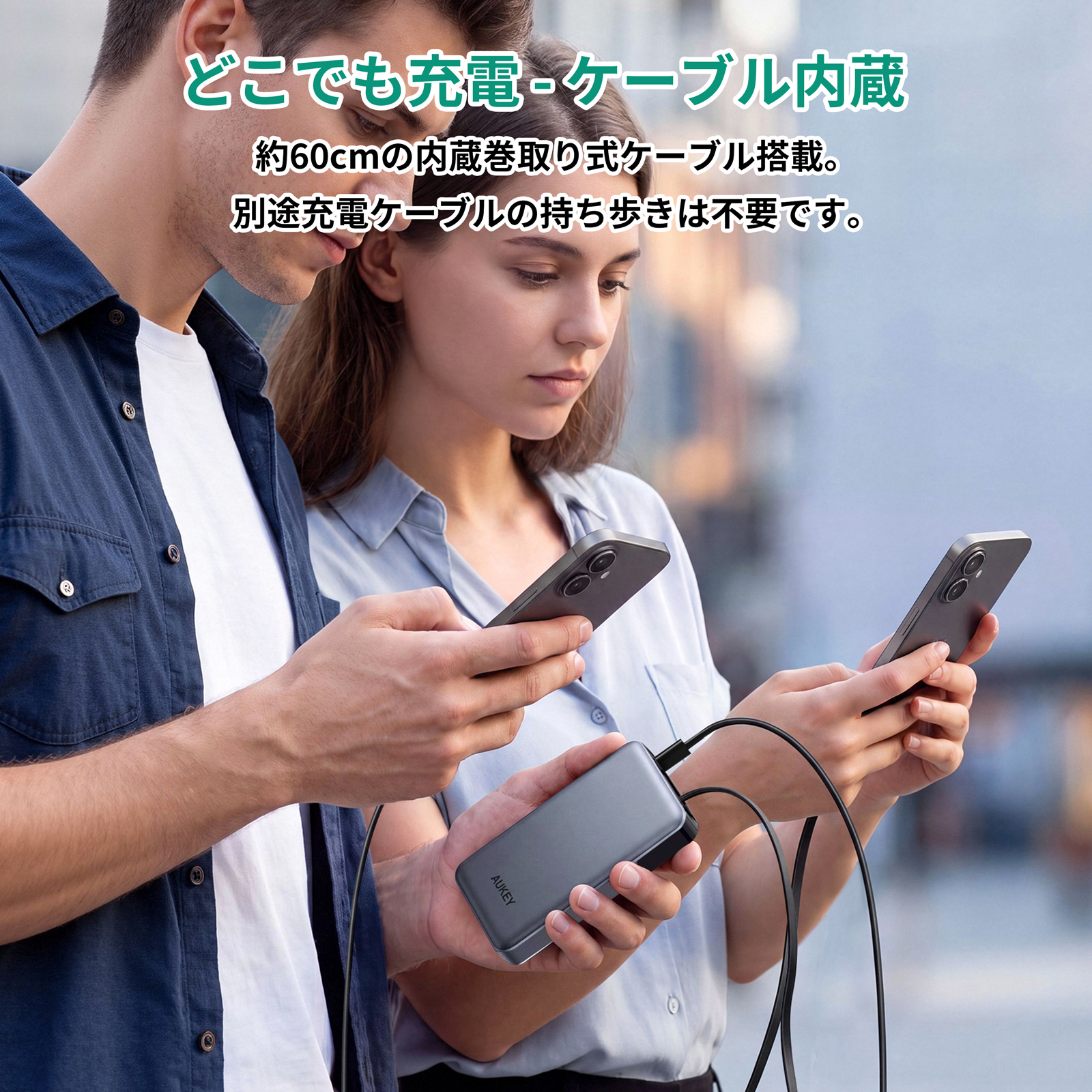 10000mAh準固体モバイルバッテリーPB-Y89