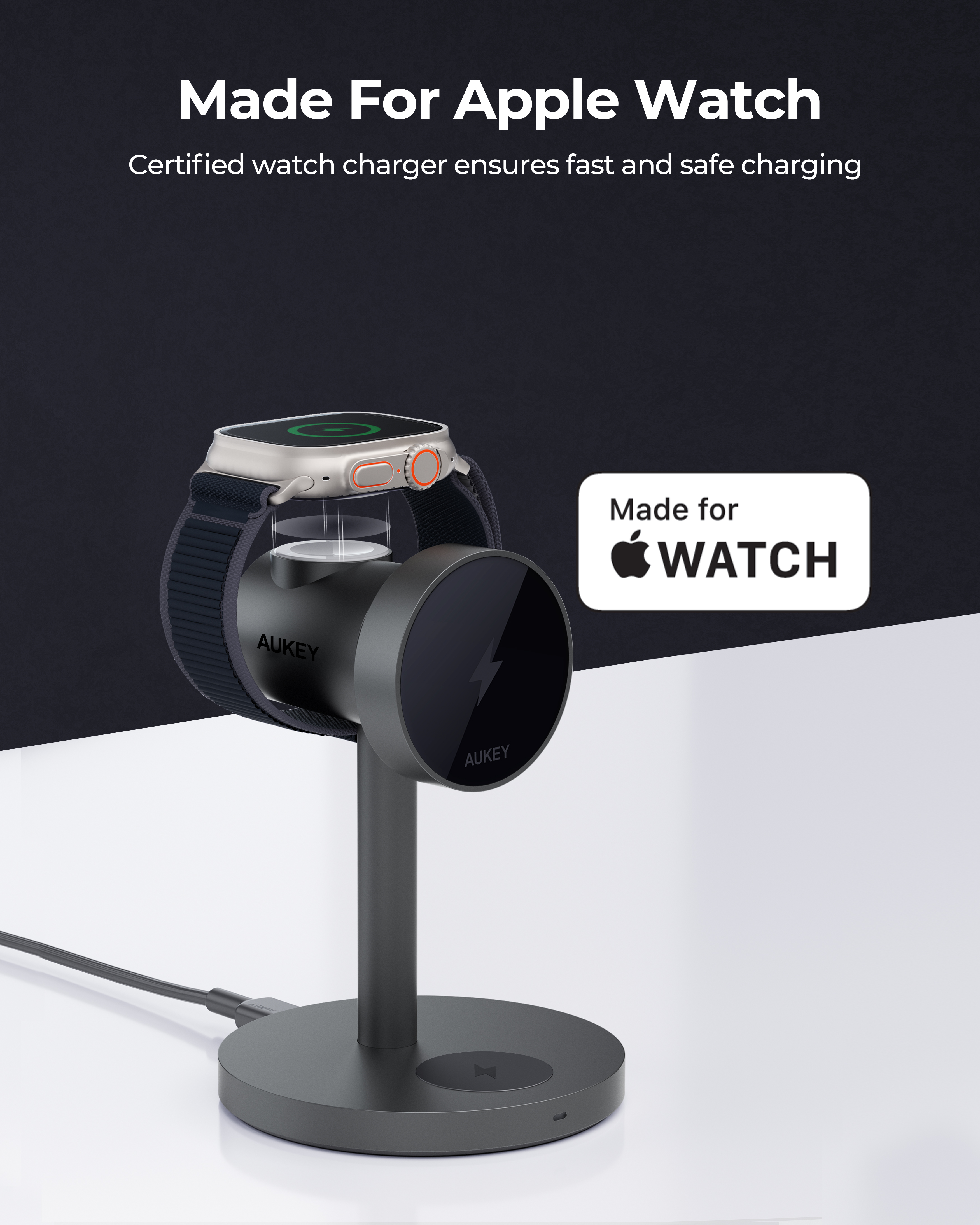 3-in-1ワイヤレス充電ステーション LC-MC311