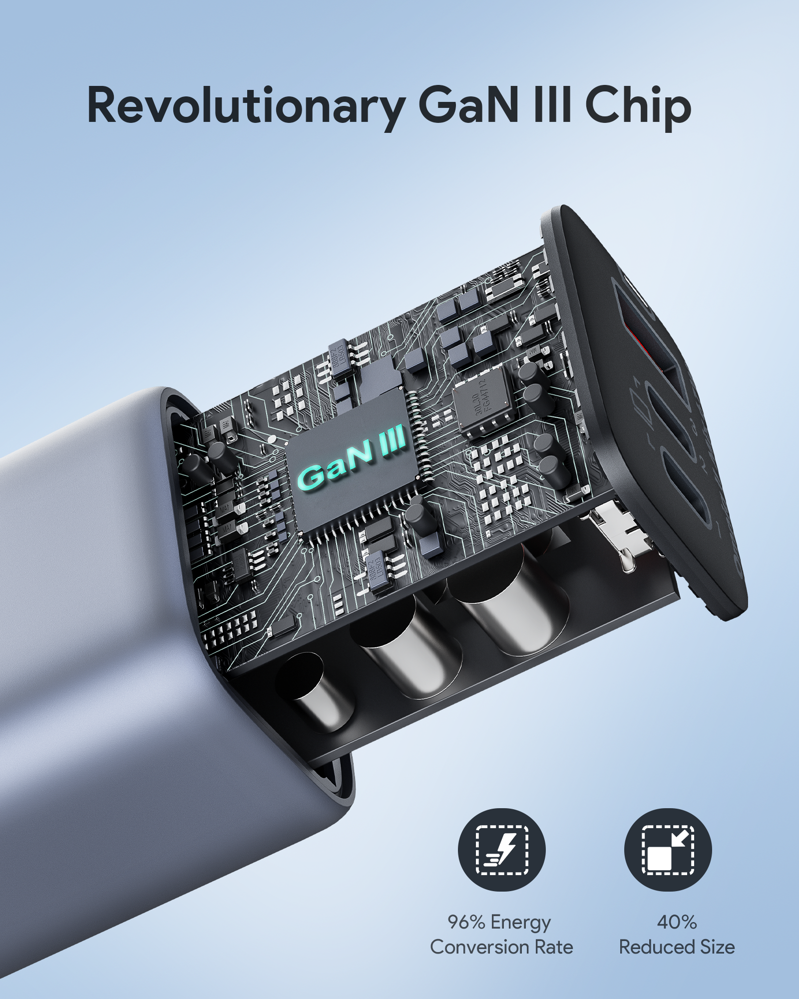 Omnia ll Mix 67W 3ポートUSB充電器 PA-B6U