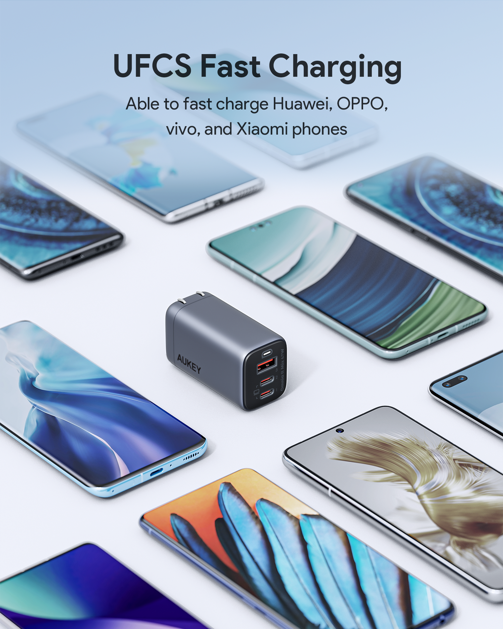 Omnia ll Mix 67W 3ポートUSB充電器 PA-B6U