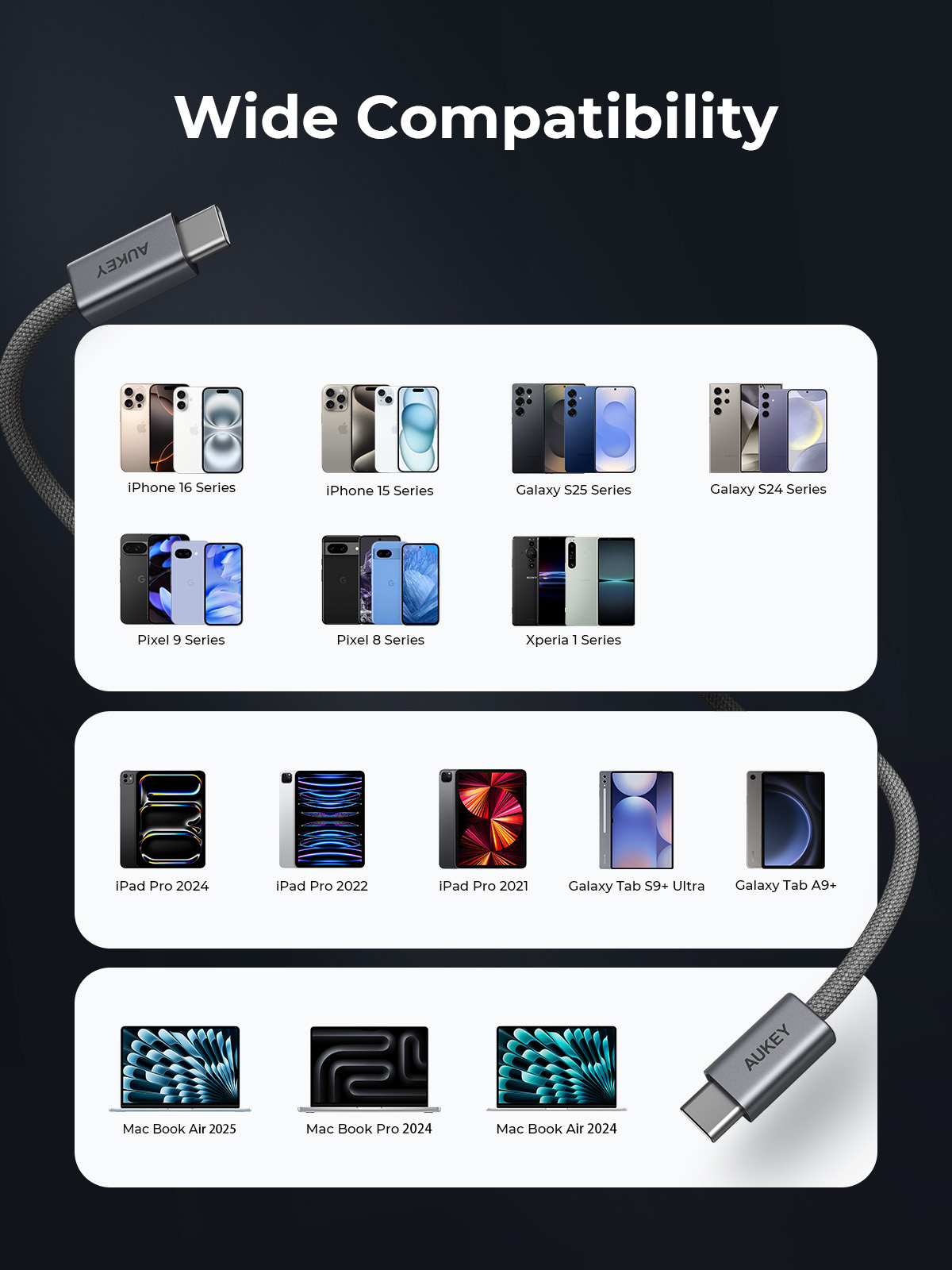 240W USB-C TO Cケーブル 1.8M CB-DCC241