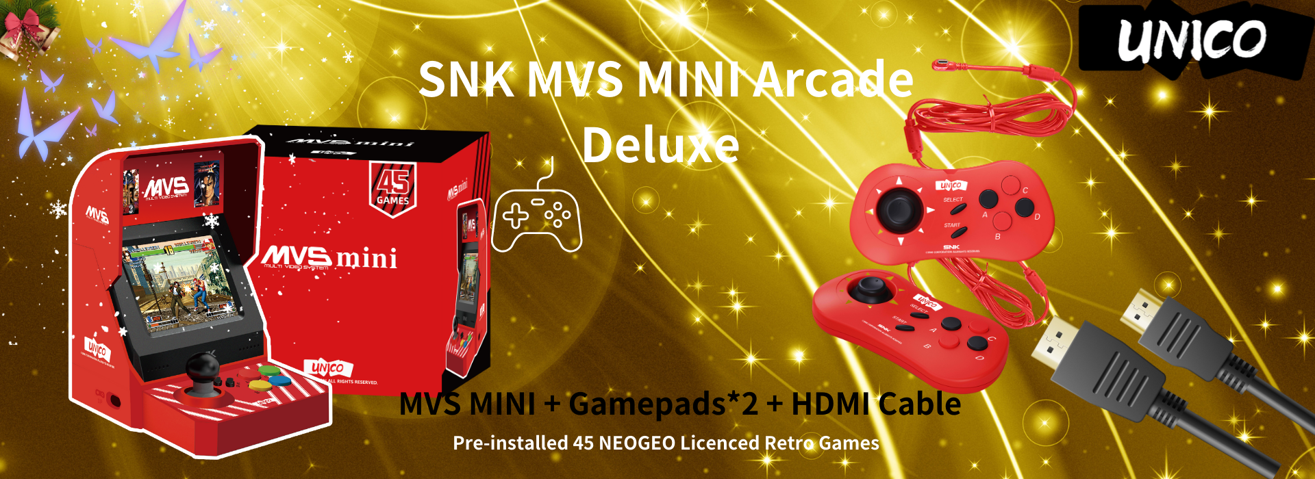 SNK MVS MINI Arcade Combo with Game Pad