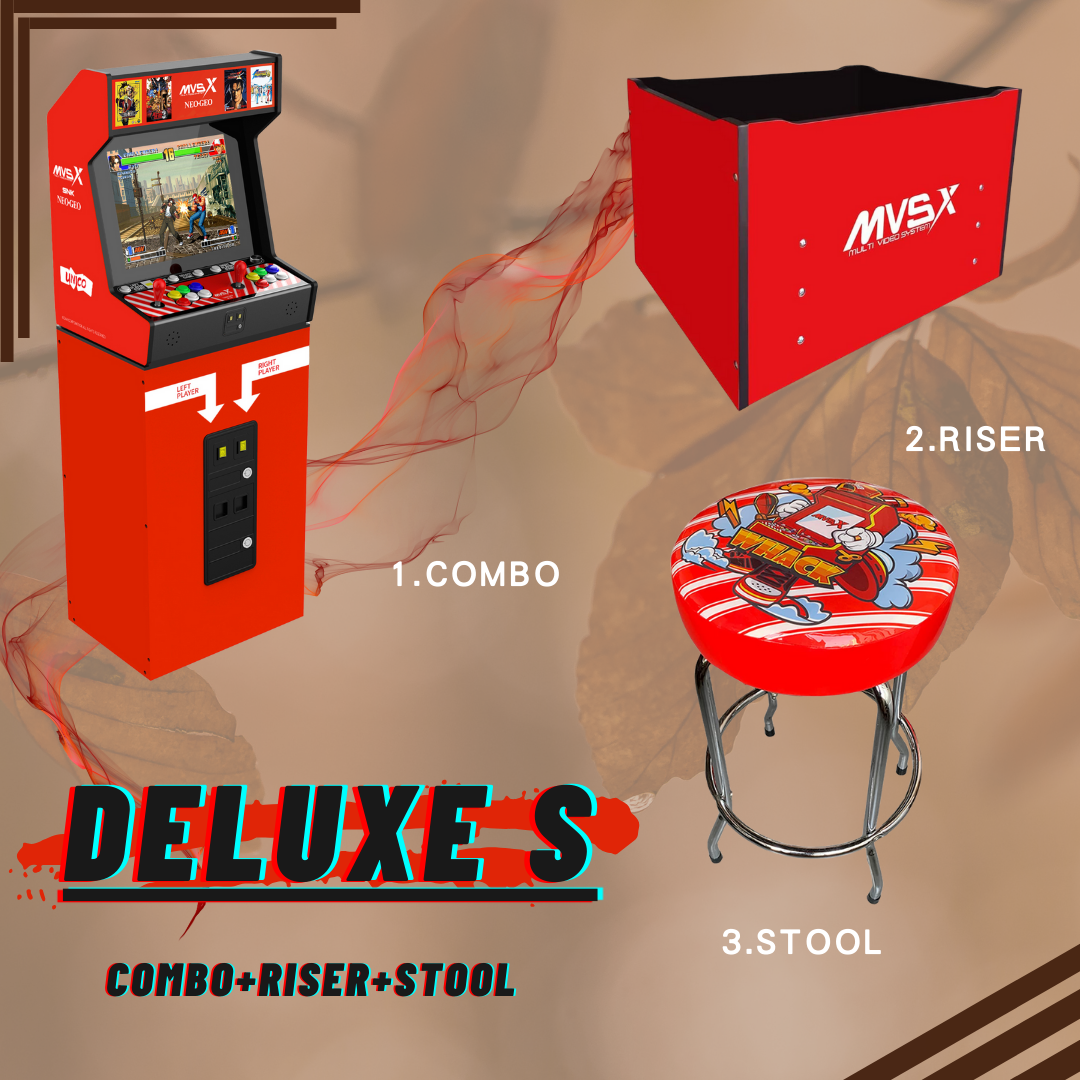SNK MVSX Full Bundle Set with Riser and Stool-SNK MVSX