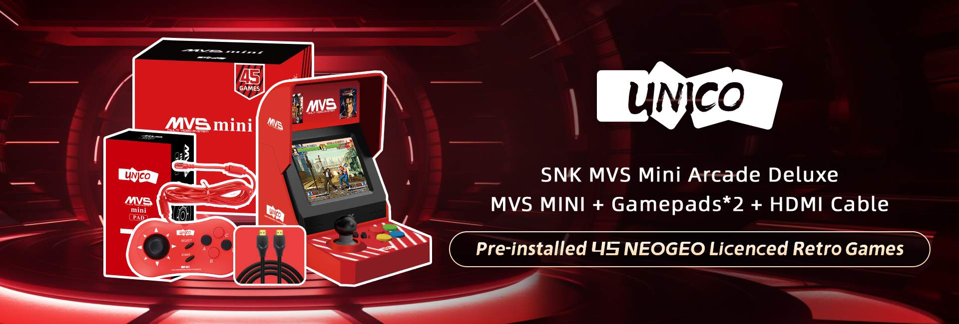 SNK NEOGEO MVSX: una máquina recreativa con 50 juegos de SNK preinstalados  para jugar como antaño desde casa