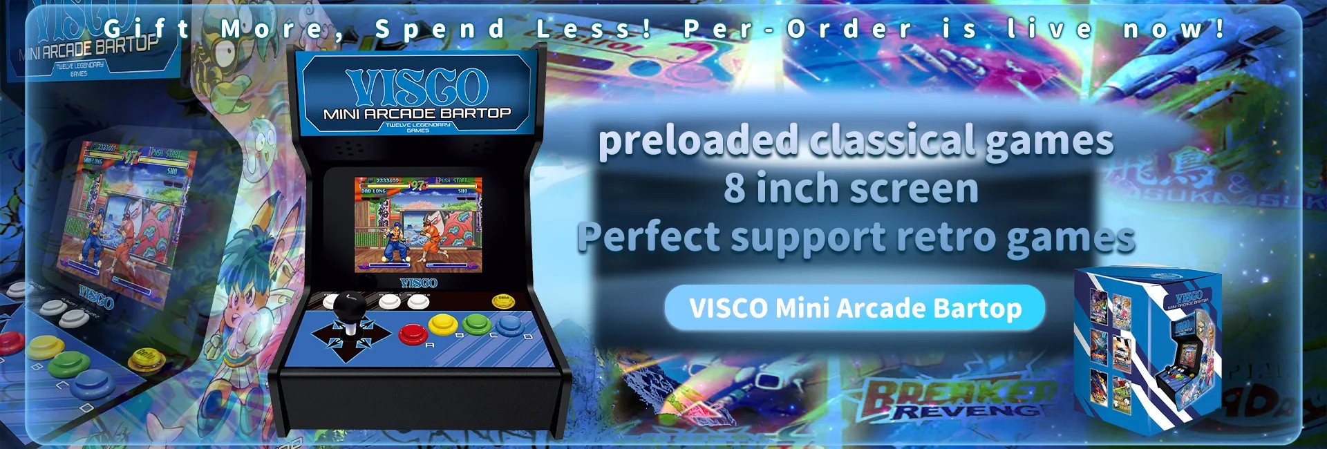 VISCO　MINI　ARCADE　BARTOP　ミニアーケード VISCO Mini Arcade Bartop - PixelHeart