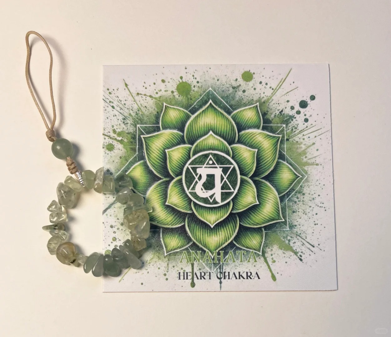 能量心輪水晶手機掛件