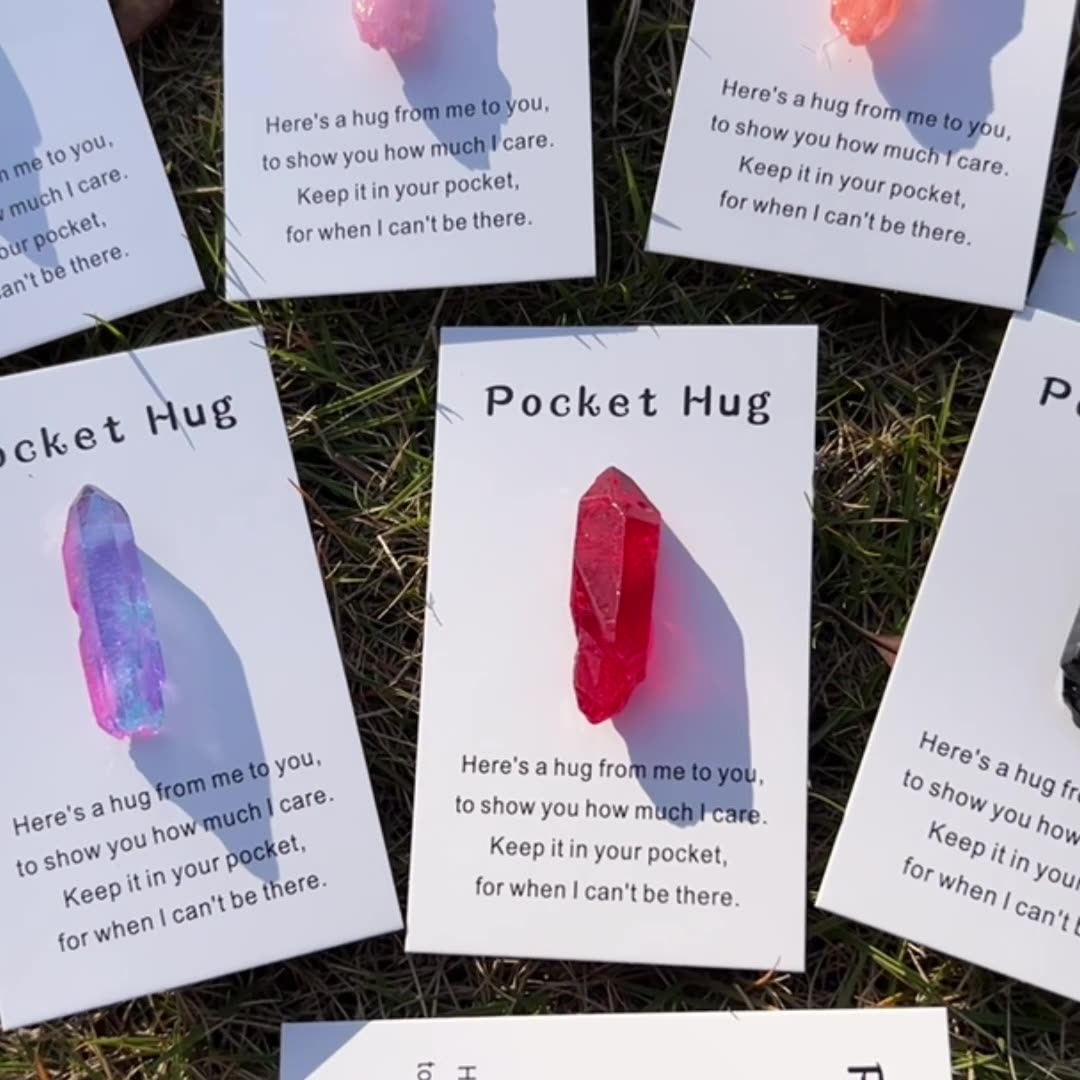 口袋裝飾幸運水晶柱