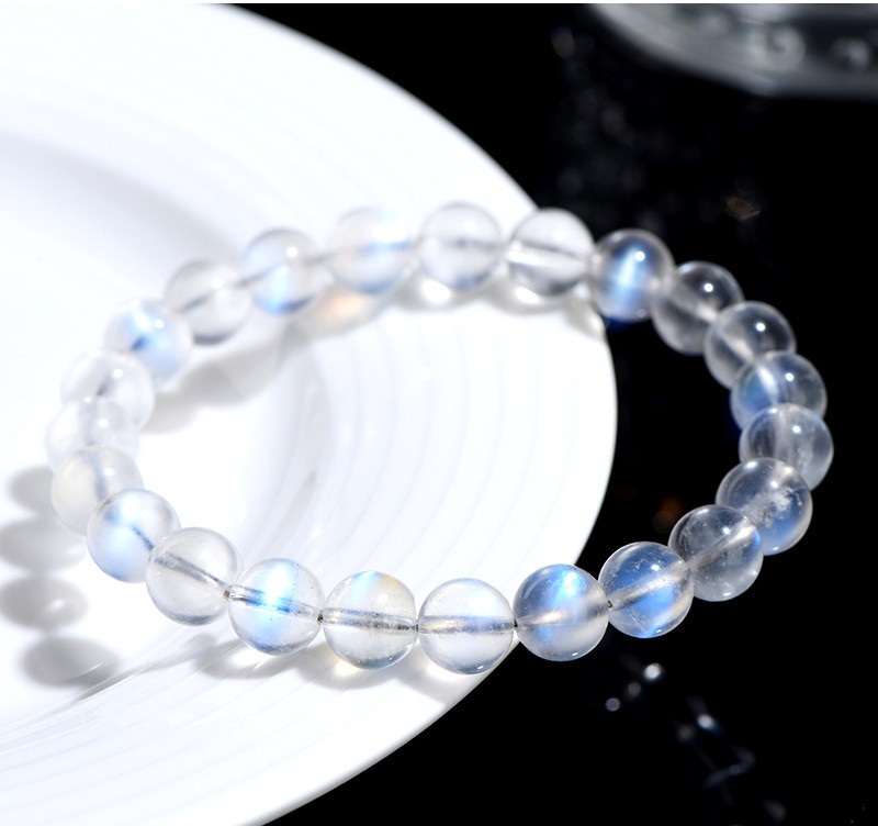 唯美7A級奶油體藍月光手鏈