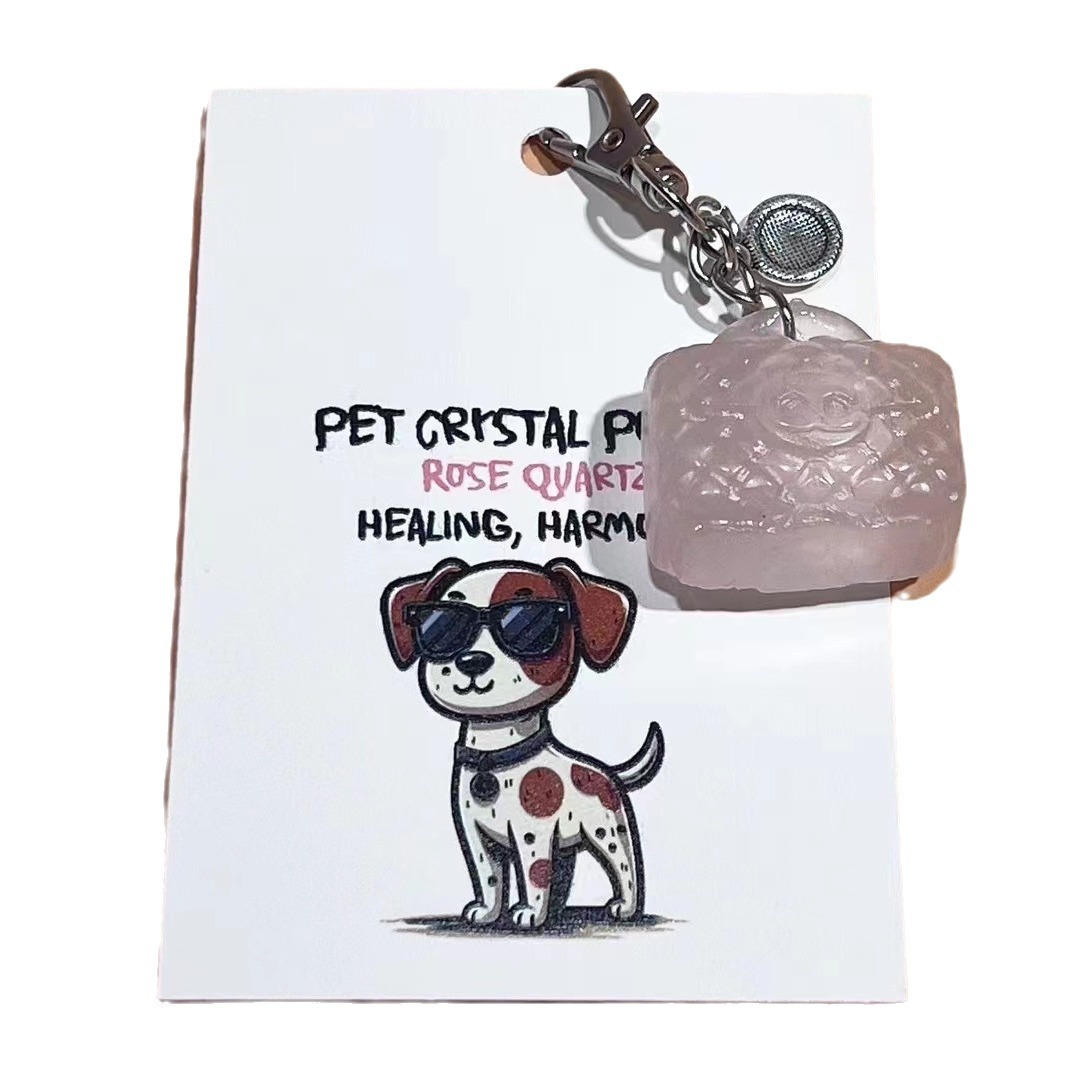 寵溺時光：療愈水晶寵物掛件