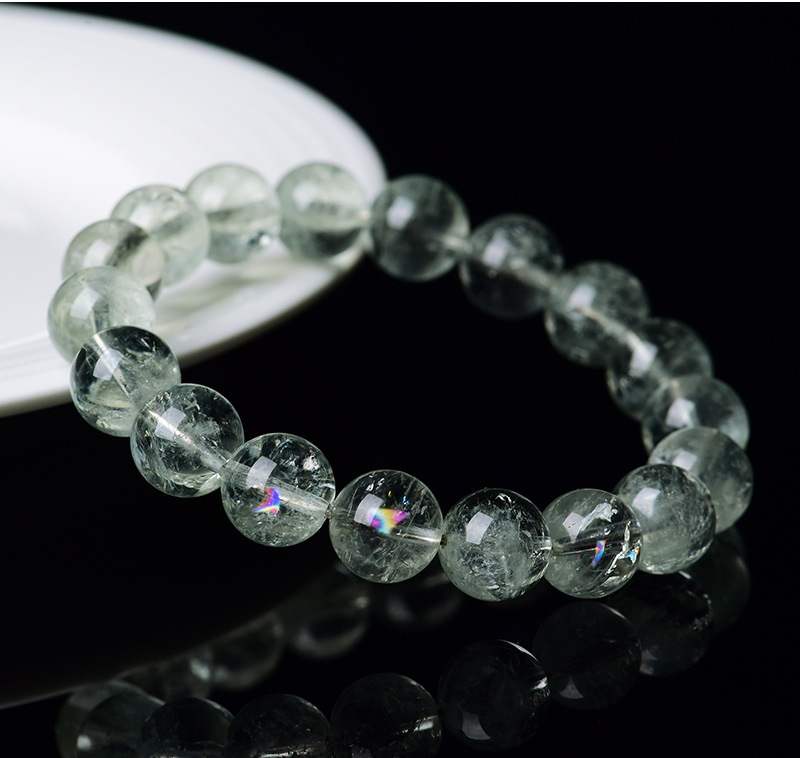 天然綠阿賽水晶祈福手錬