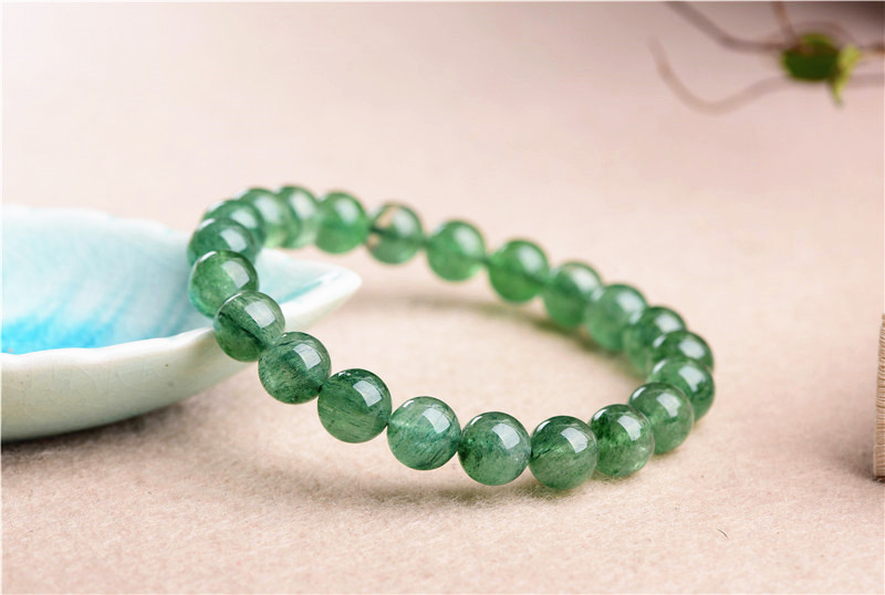 愛情守護綠草莓晶手鏈