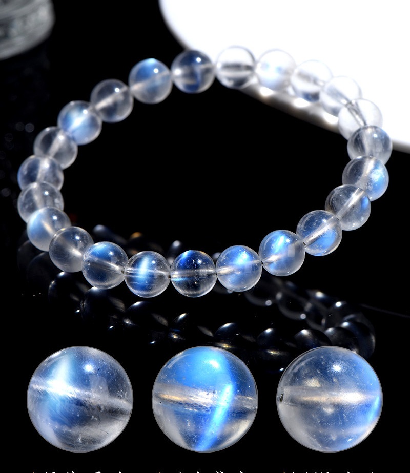 唯美7A級奶油體藍月光手鏈