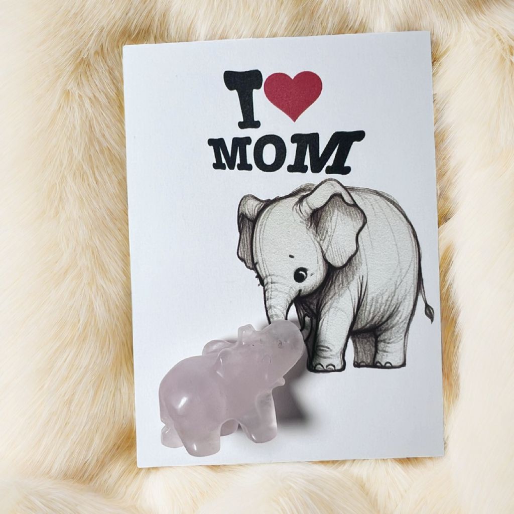 天然水晶小象祝福Crystal Elephant Wishes