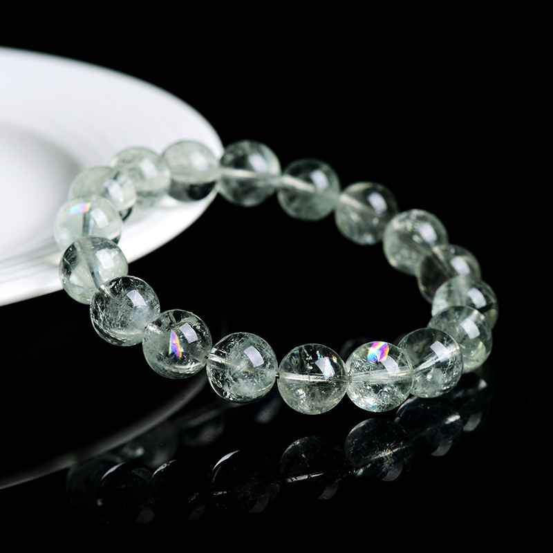 天然綠阿賽水晶祈福手錬