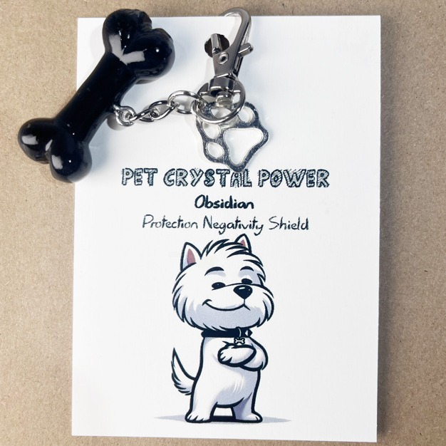療愈水晶骨頭寵物掛墜鑰匙扣